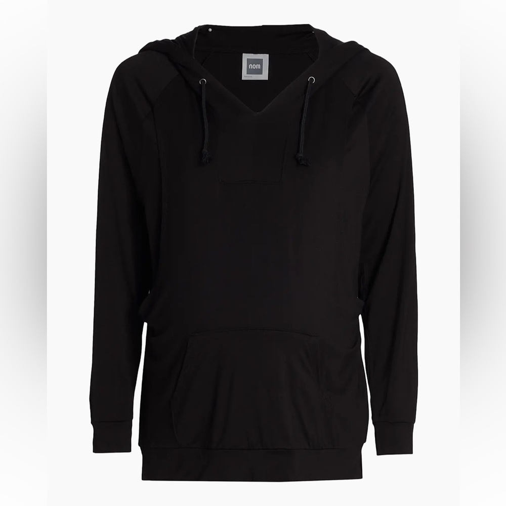 Nom Maternity Black Sweatshirt Hoodie